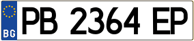 Trailer License Plate